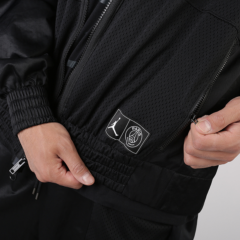 мужская черная куртка Jordan PSG Jacket BQ8369-010 - цена, описание, фото 3
